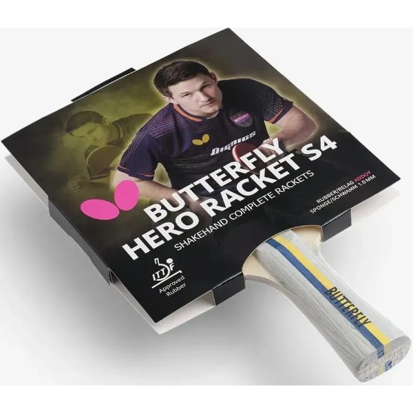 Фото - Ракетка для настольного тенниса Butterfly HERO Racket S4 Kristian Karlsson (6251740002)